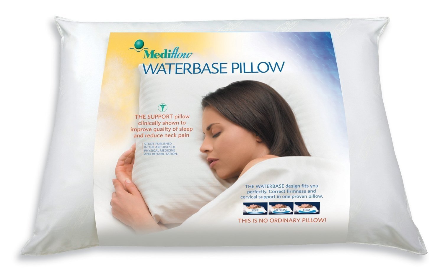 No.1 Best Pillow for Neck Pain - Mediflow Original Waterbase Pillow