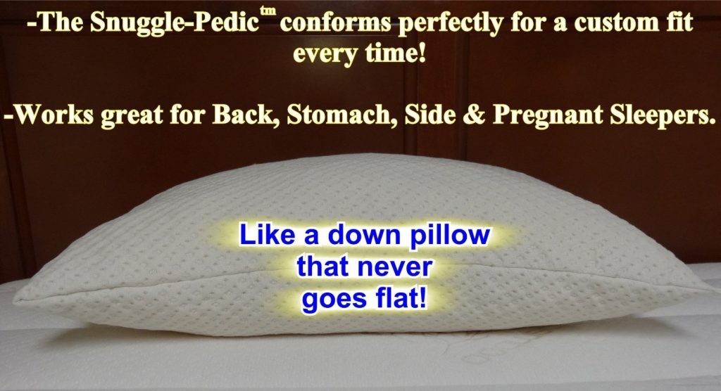 Conforming Shape Orthopedically Supports the Neck For Side, Stomach, & Back Sleepers