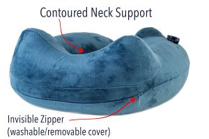 Contoured neck support design give neck very solid support