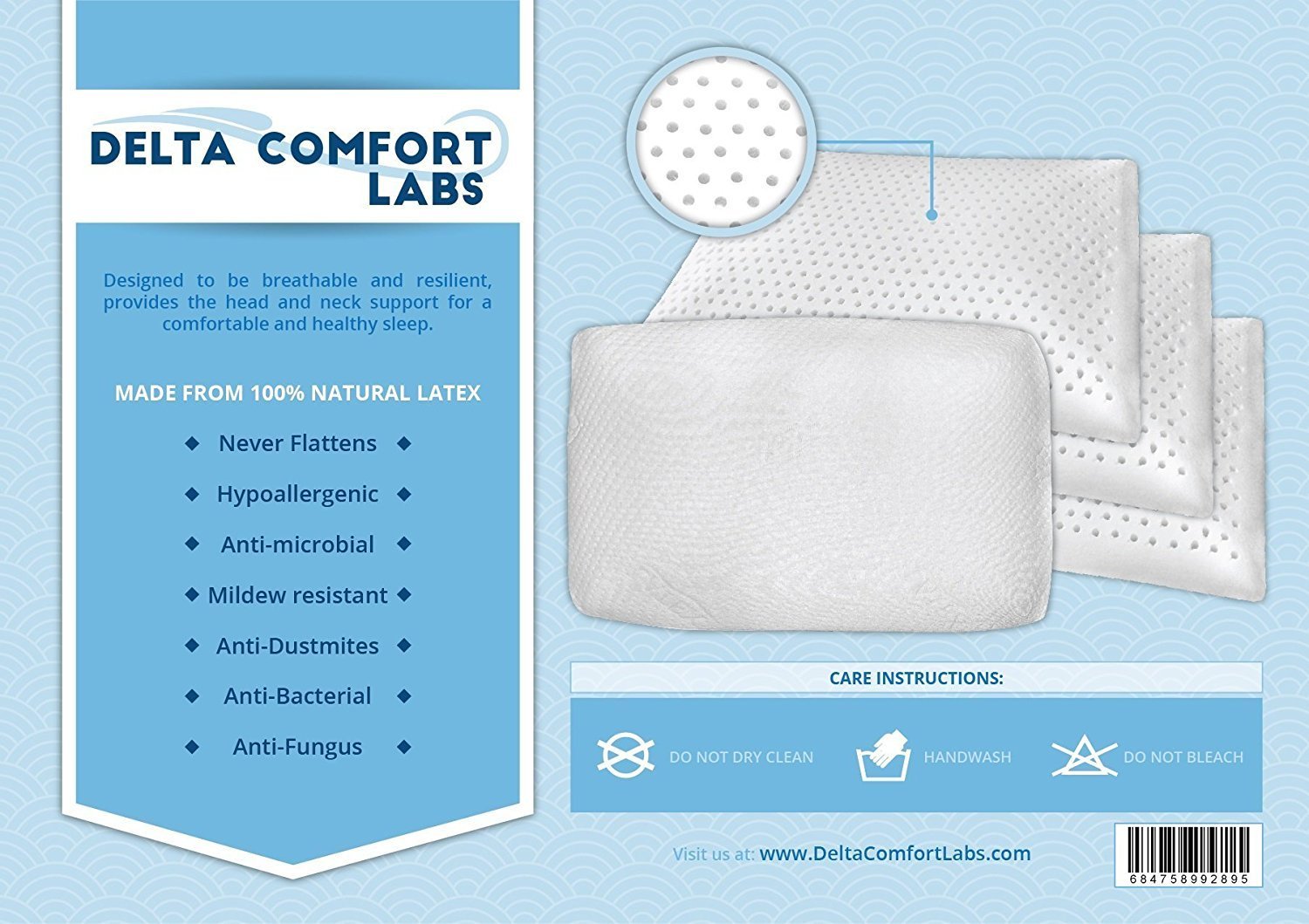 Latex Pillow for Back Sleepers Best Pillow for Sleeping